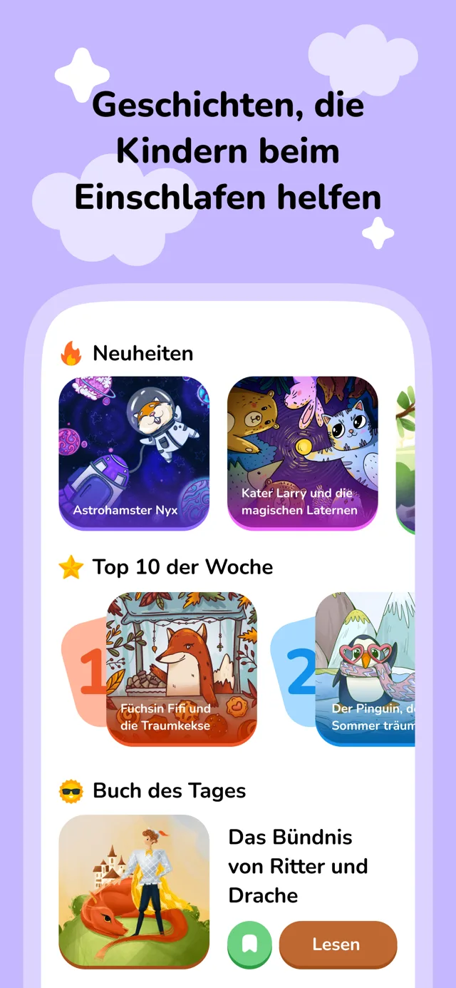 Geschichten, die Kindern beim Einschlafen helfen