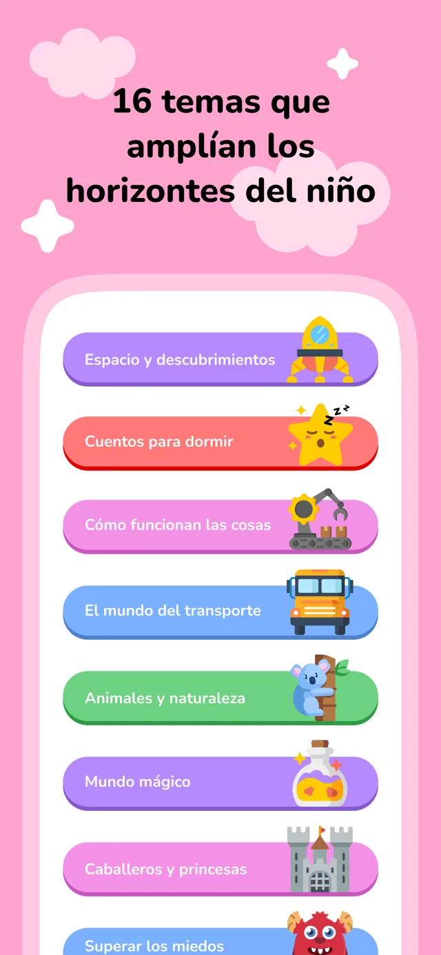 16 temas que amplían los horizontes del niño