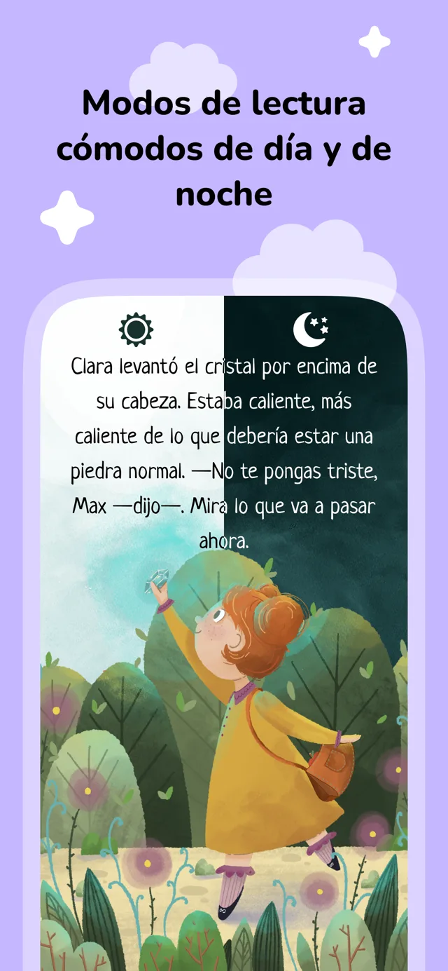 Modos de lectura cómodos de día y de noche