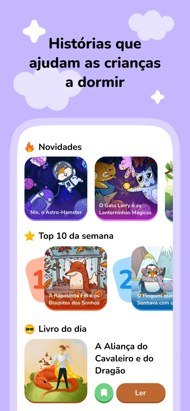 Histórias que ajudam as crianças a dormir