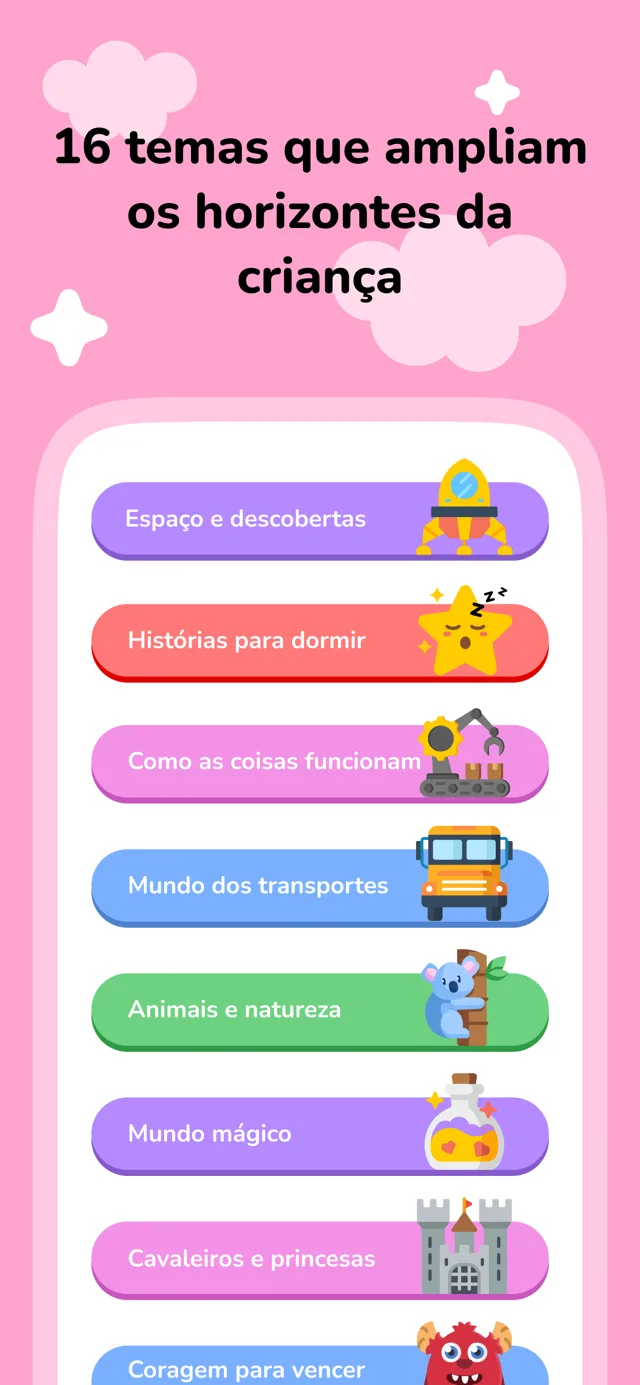 16 temas que ampliam os horizontes da criança