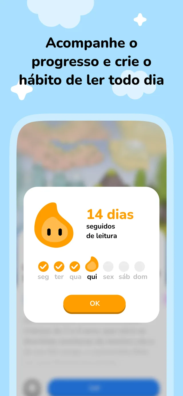 Acompanhe o progresso e crie o hábito de ler todo dia