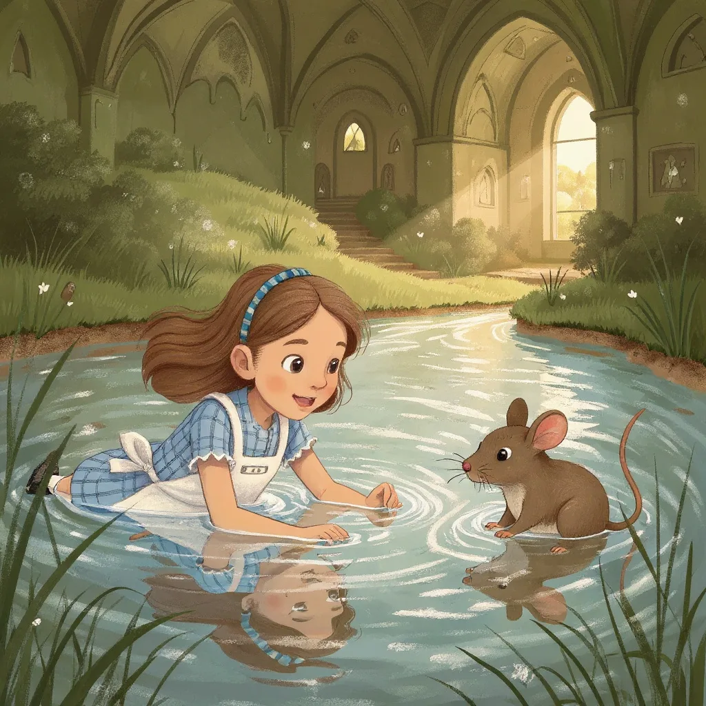 Volvió a llorar, y lloró a litros, y las lágrimas formaron un charco enorme a su alrededor.