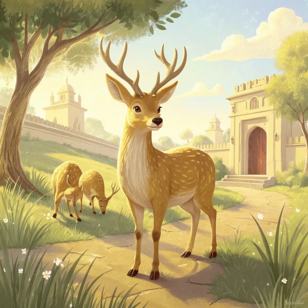 Then one morning the lot fell in the Branch herd to a doe who was carrying a fawn.