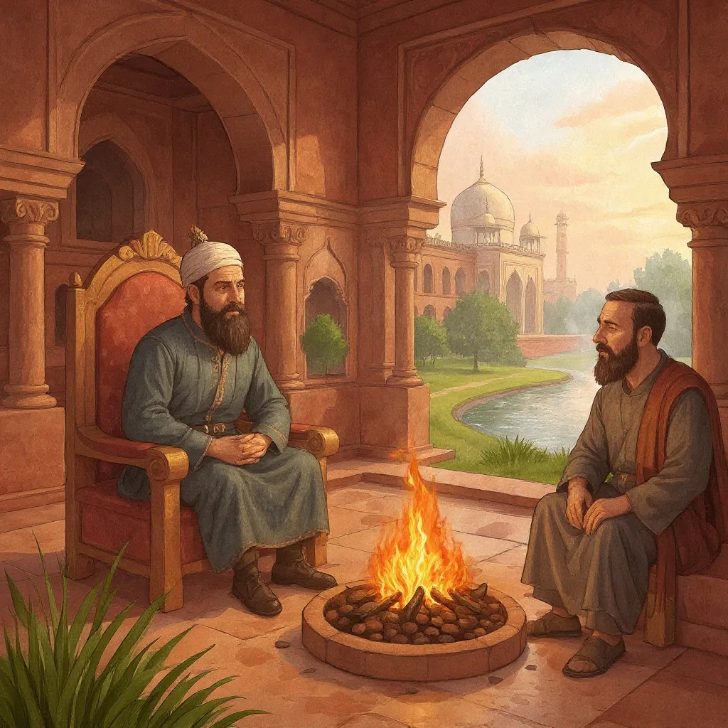 The emperor Akbar offered a thousand gold coins to anyone who could stand all night up to his neck in the river in the cold…