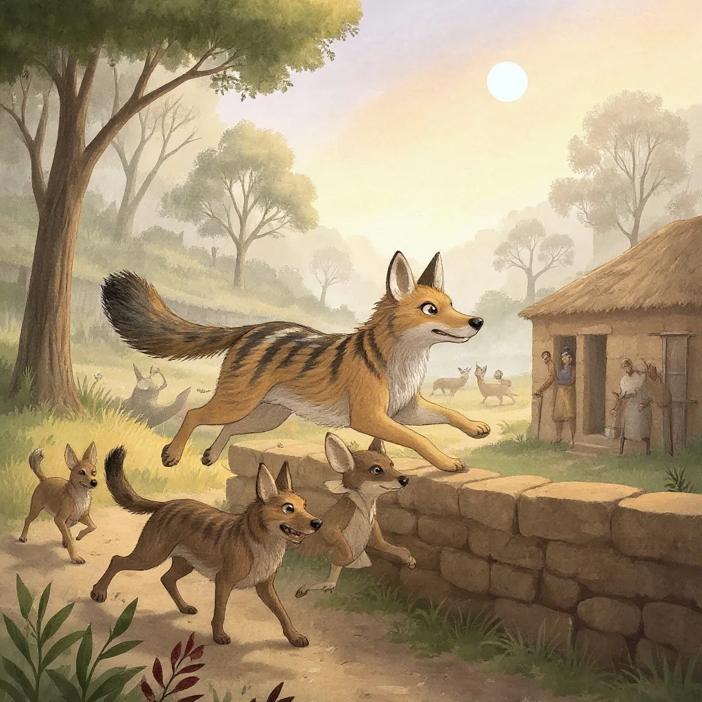 He ran down one lane and up another with the whole pack behind him, and in the dark he went straight over the wall of a…