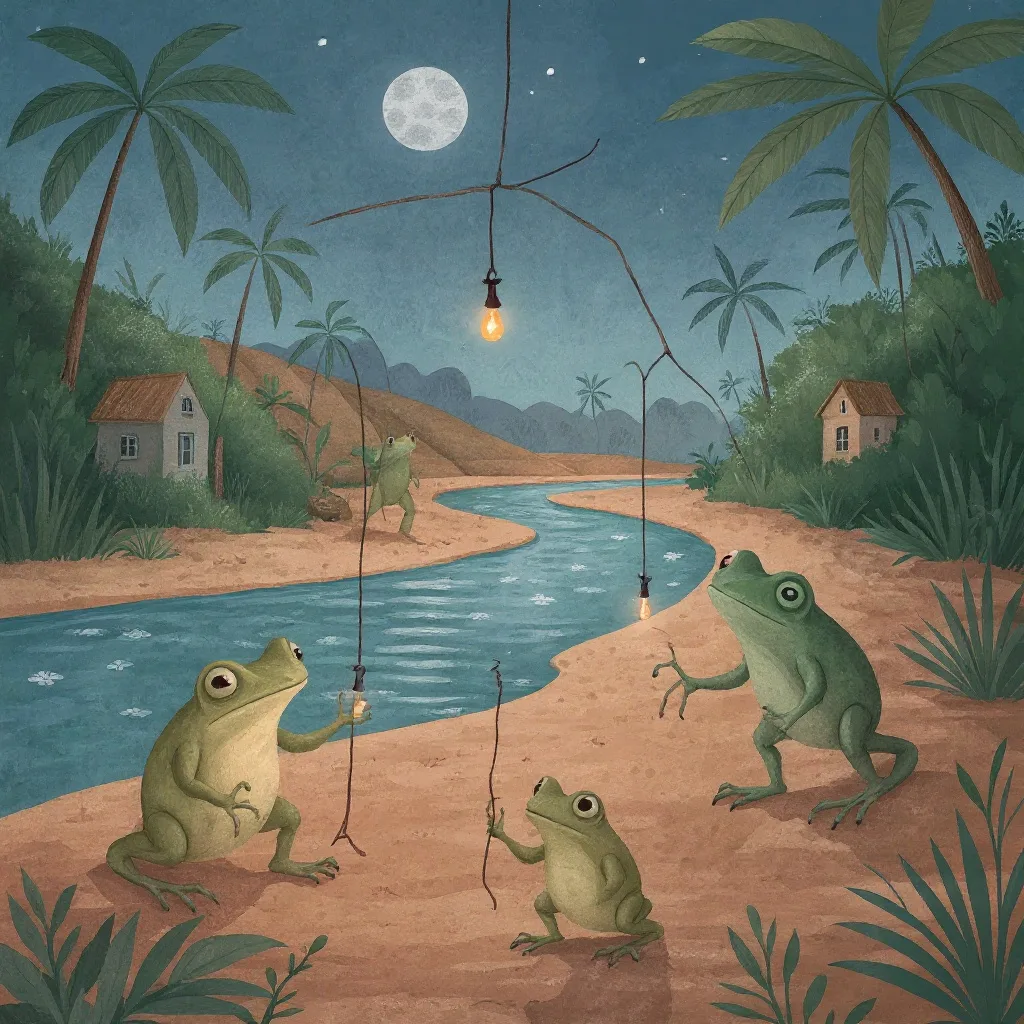 Las ranas se habían perfumado todas y andaban en dos pies.