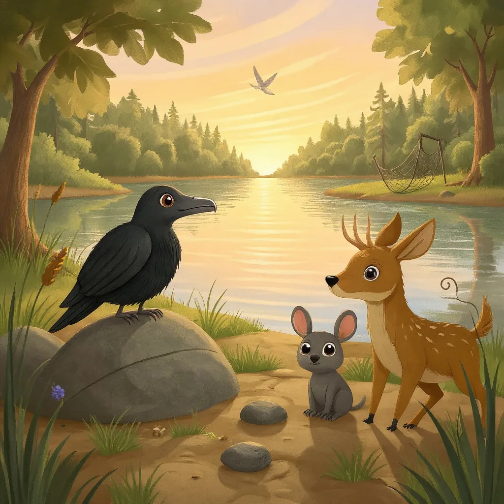 They met every evening at the same place on the shore and told each other what they had seen that day, and that was the whole…