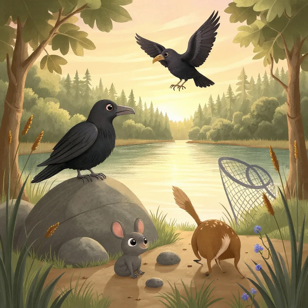 The crow went up and found him from the air: caught in a hunter's net at the far side of the forest, with the cords round his…
