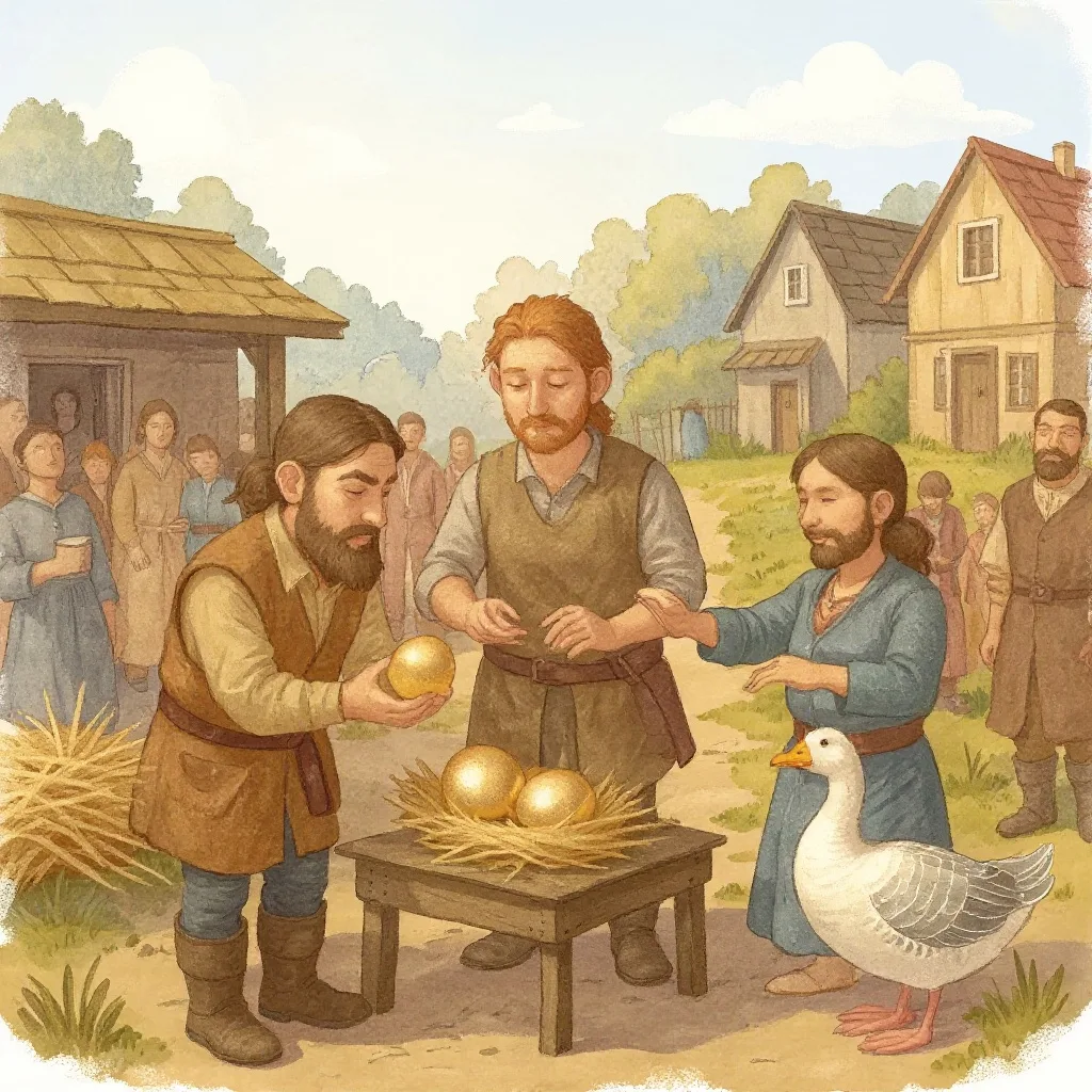 They could not believe it, and they took it to the town and sold it, and came home better off than they had ever been in…