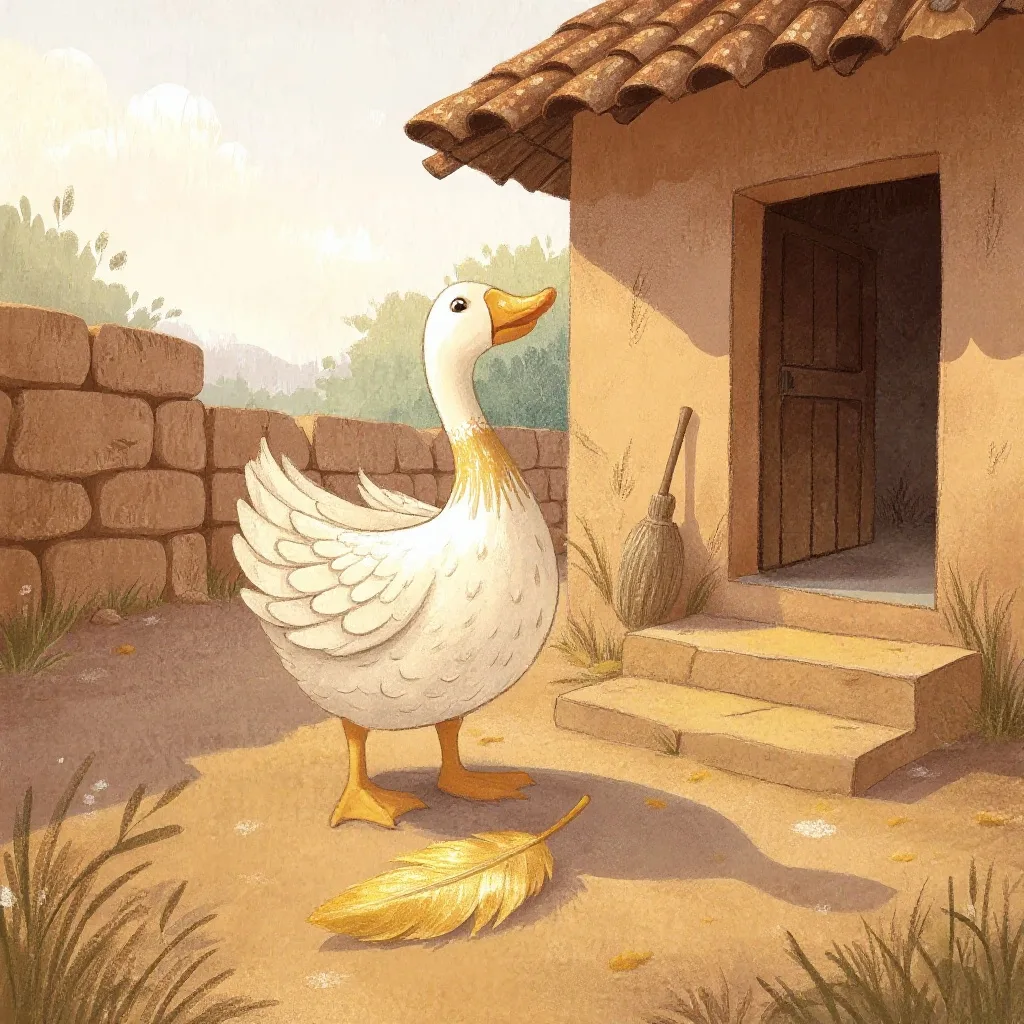 «Take one feather,» he said, «whenever you need it.