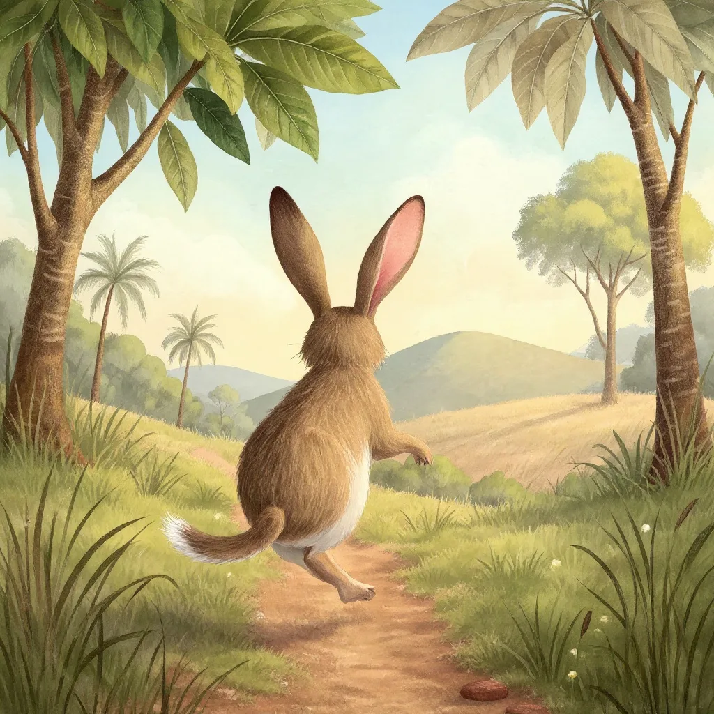 The hare did not look round.