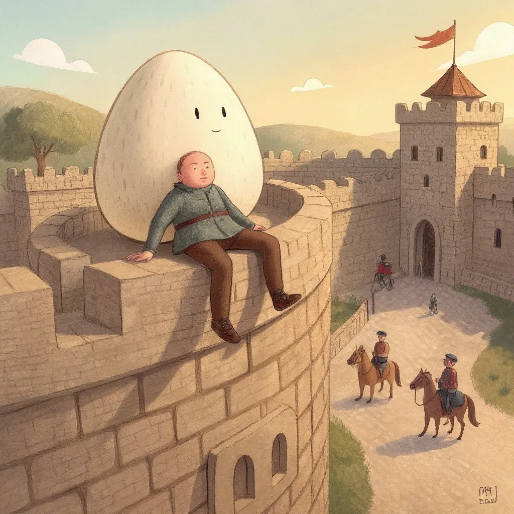 Humpty Dumpty sat on a wall, Humpty Dumpty had a great fall;