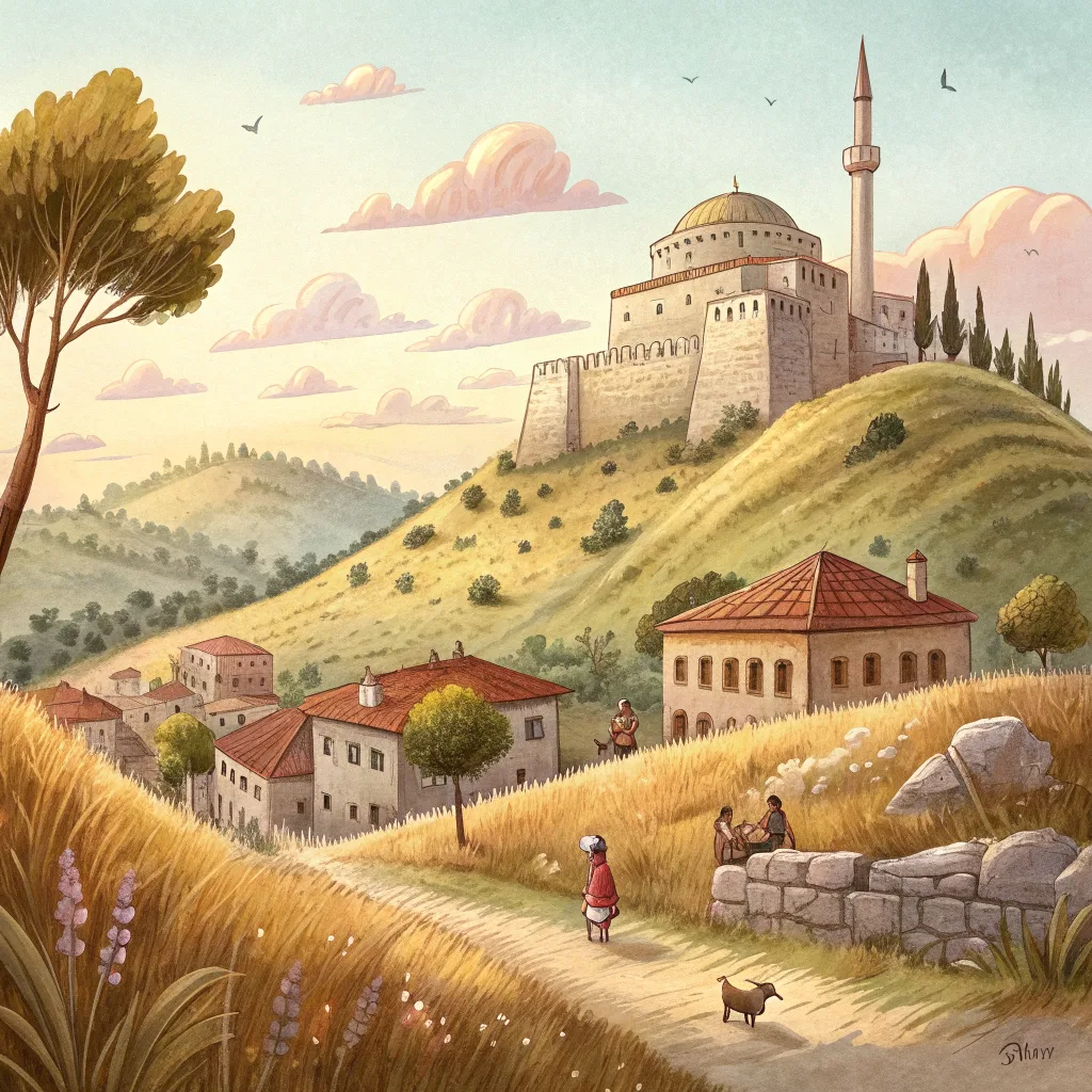 Yılan yolu göstermiş. Bir kaya yarığından girmişler ve aşağıda bir saray varmış — taştan, sessiz, dolambaçlı. Yılanlar…