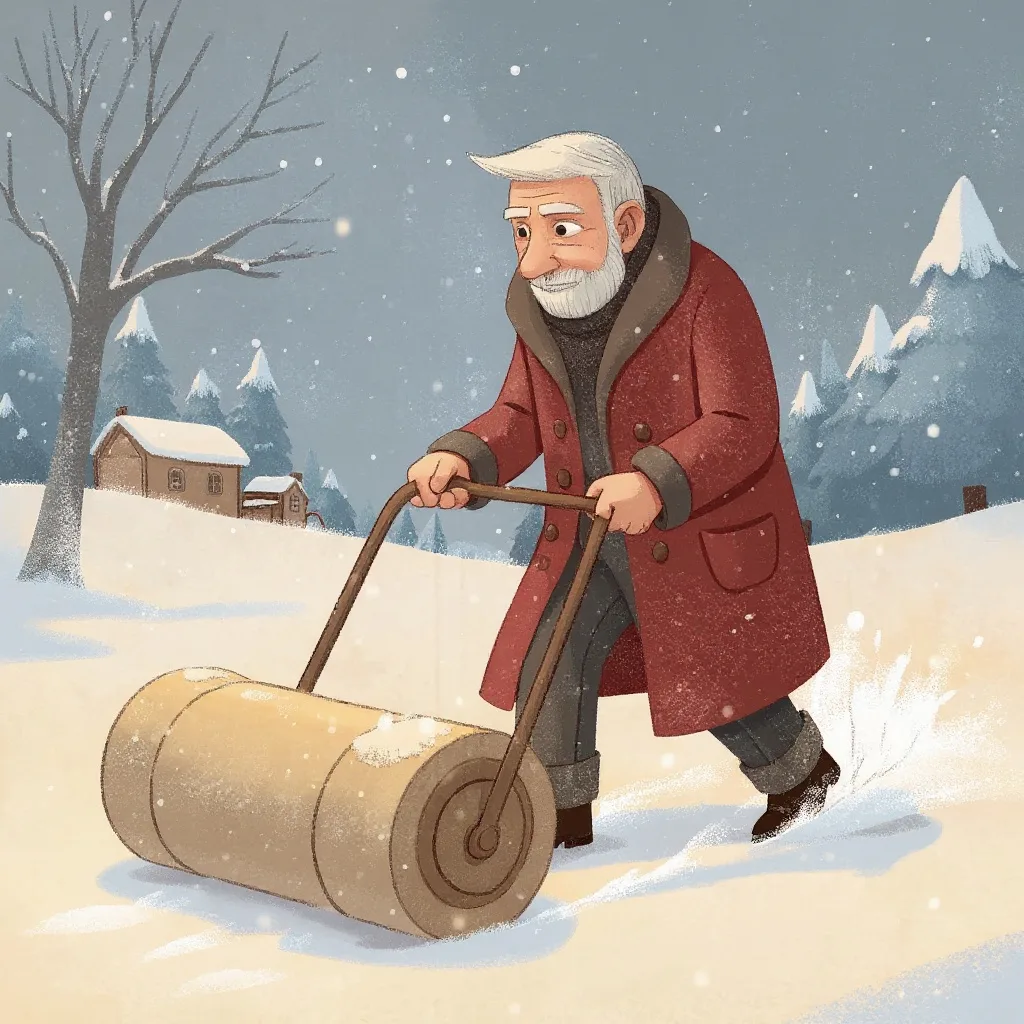 O Papai Noel trabalhava com uma lista, e a lista era comprida.