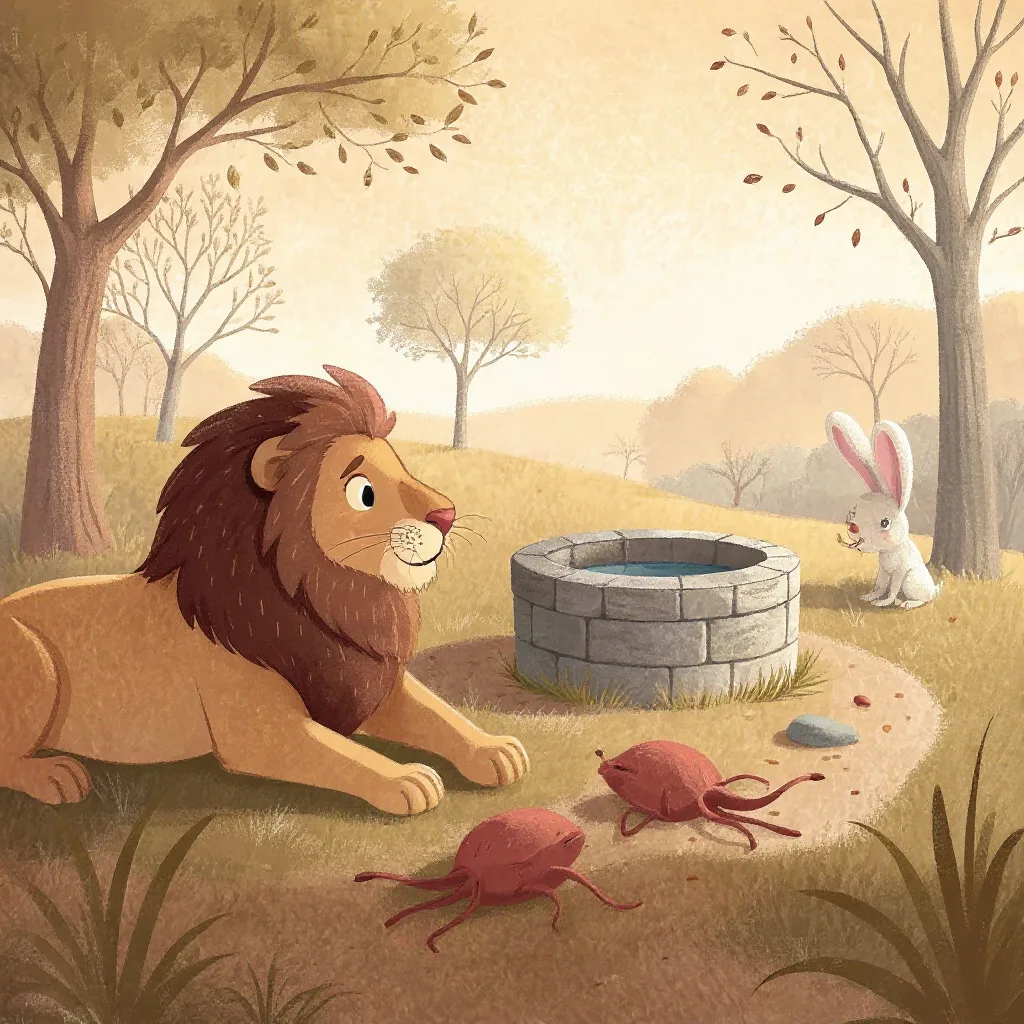 There was a lion in a forest who killed far more than he could eat.