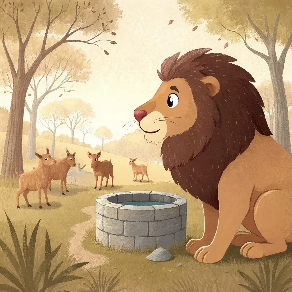 So the animals went to him together — the deer, the boar, the buffalo, the birds — and made him an offer.