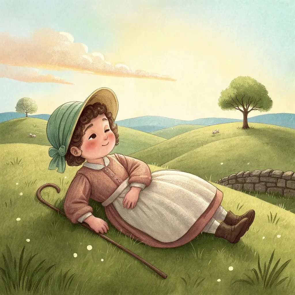 Little Bo-Peep fell fast asleep, And dreamt she heard them bleating; But when she awoke, she found it a joke, For still they…
