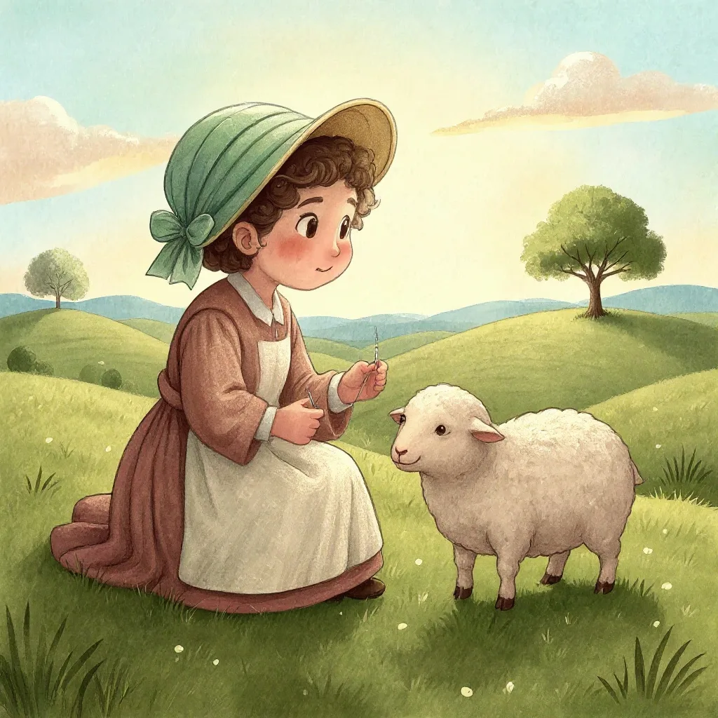 She heaved a sigh, and wiped her eye, And over the hillocks went rambling, And tried what she could, as a shepherdess should,…