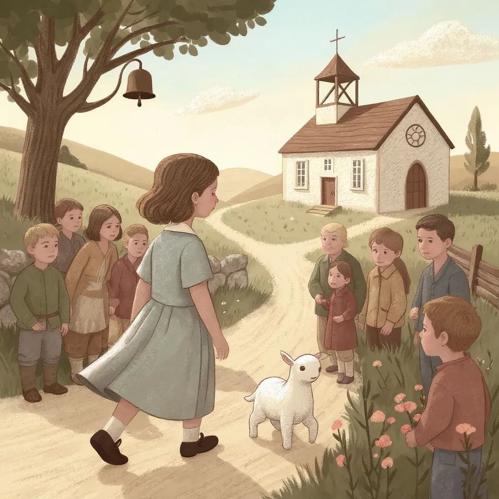«Why does the lamb love Mary so?» The eager children cry; «Why, Mary loves the lamb, you know,» The teacher did reply.