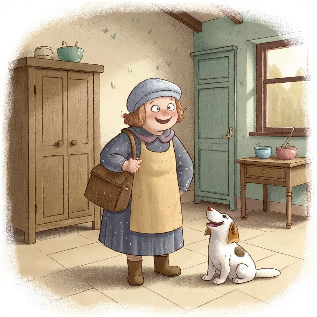 She went to the joiner's To buy him a coffin; But when she came back The poor dog was laughing.