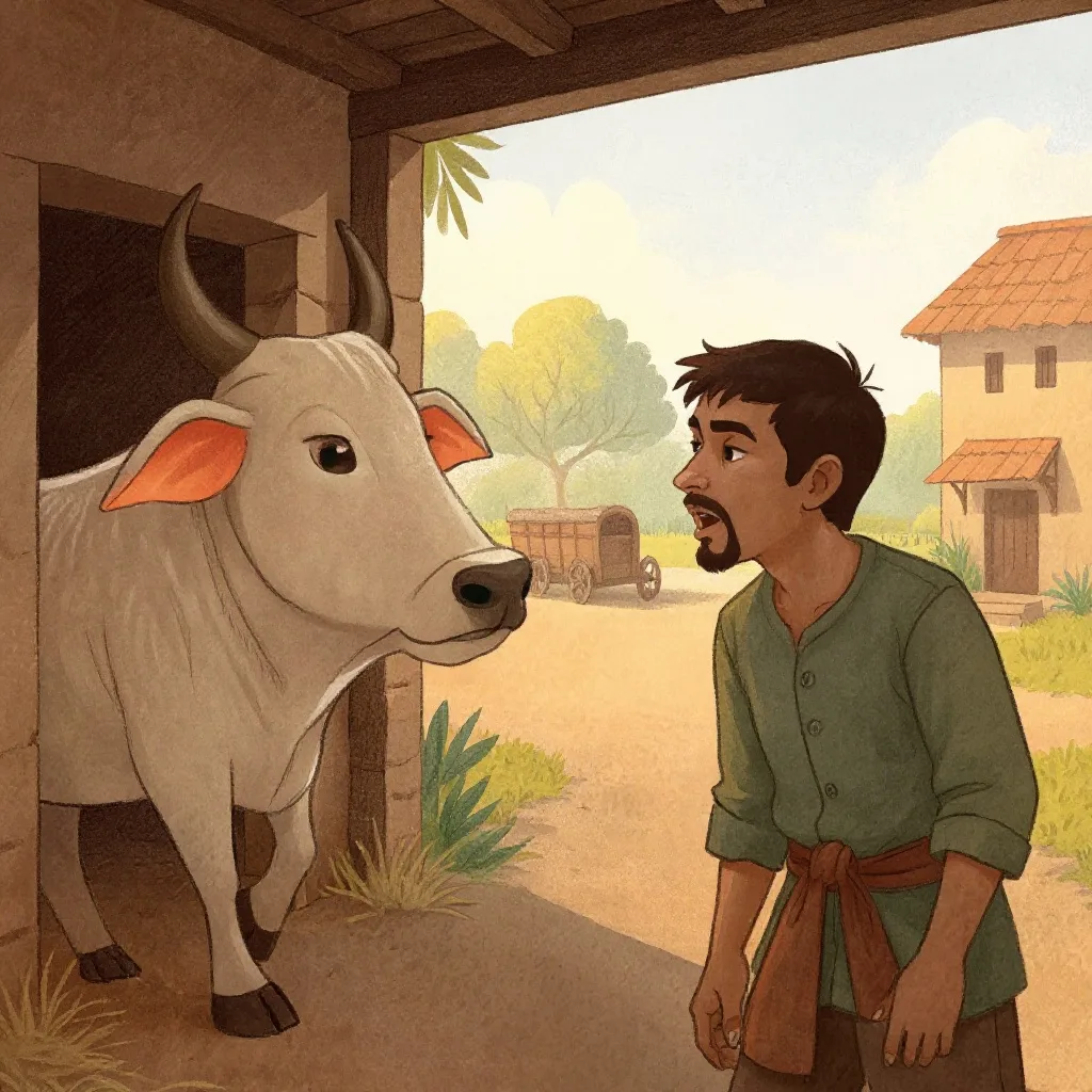 One day the ox said: «You have looked after me all my life.