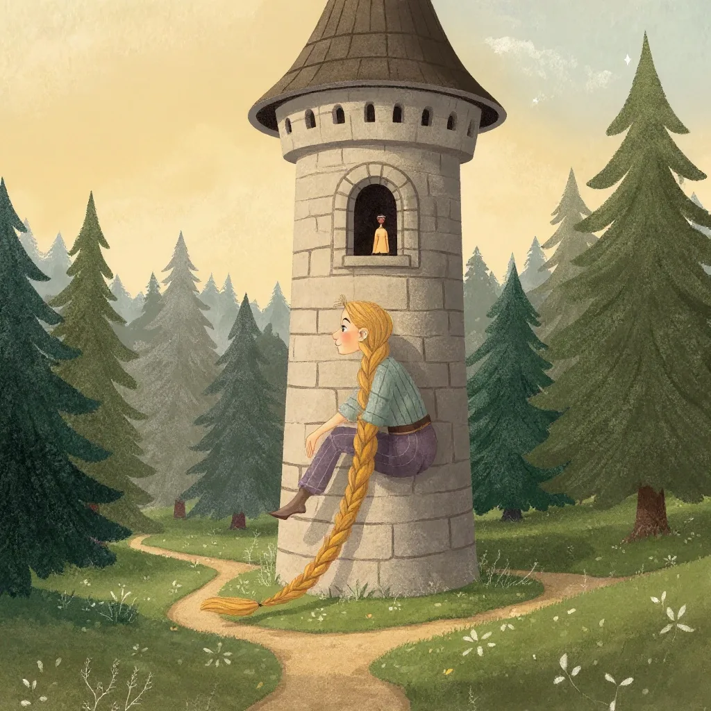 Cuando la niña cumplió doce años, la hechicera la llevó al bosque, a una torre que no tenía ni puerta ni escalera: solo una…