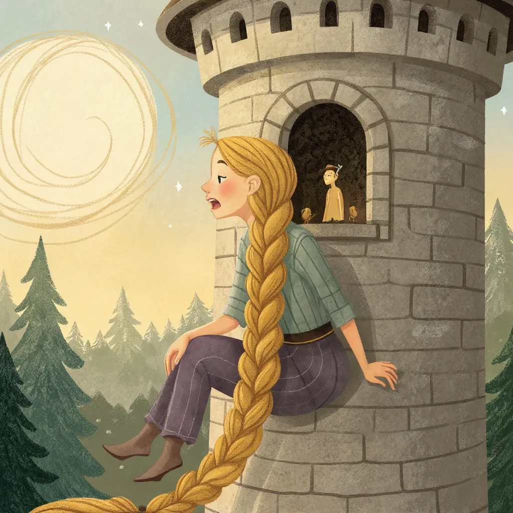 Rapunzel no conocía a nadie más que a ella.