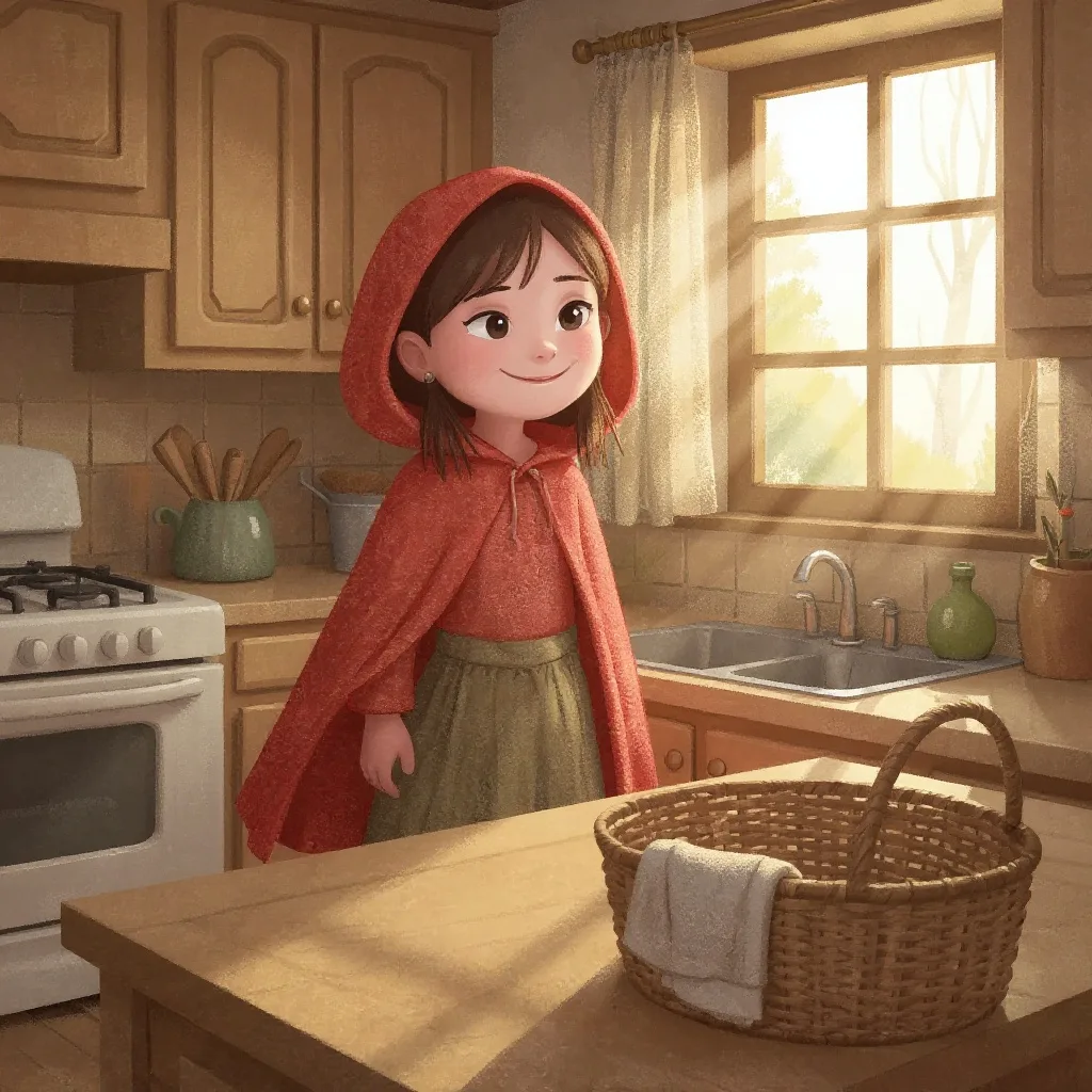 Había una vez una niña a la que en todo el pueblo llamaban Caperucita Roja.