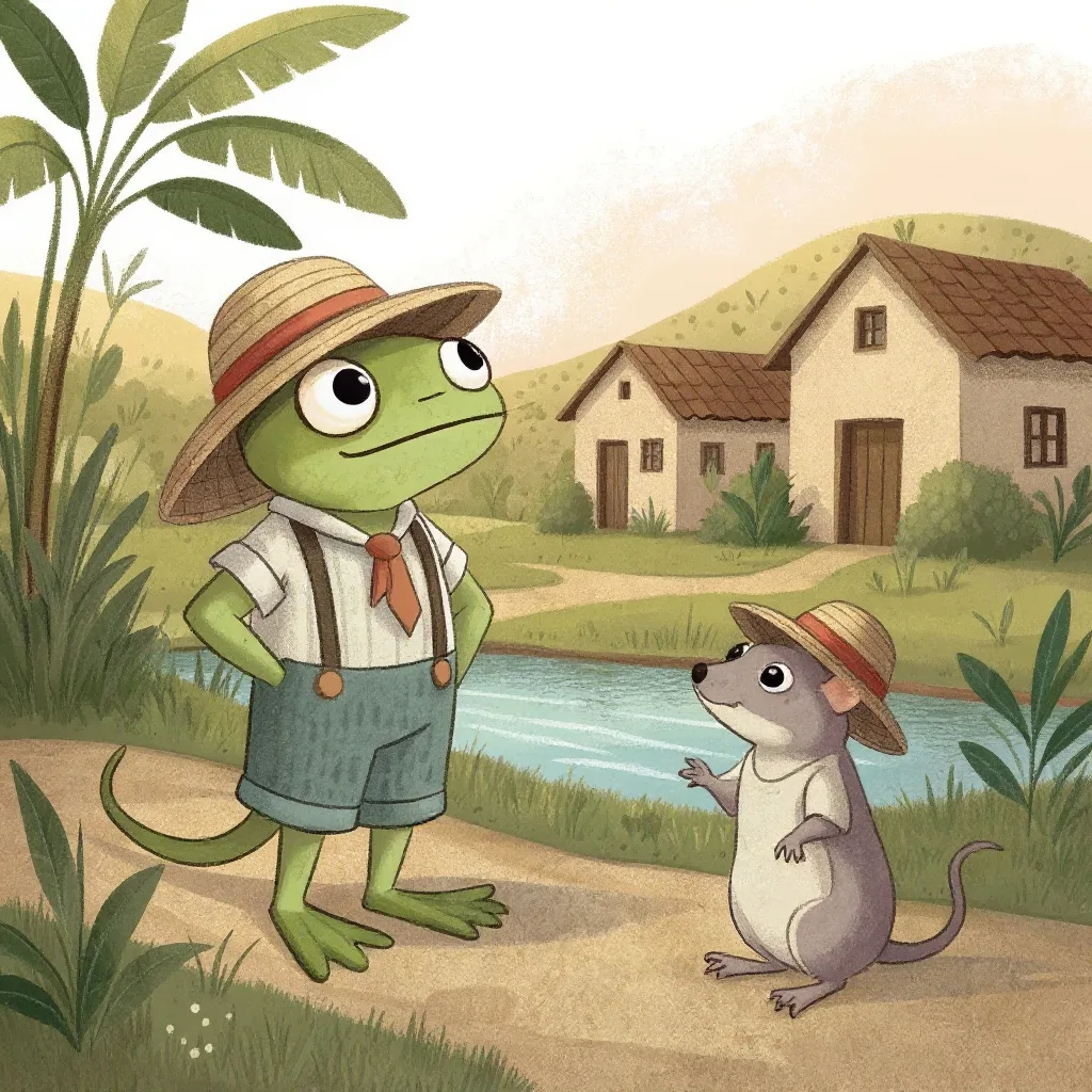Halló en el camino, a un ratón vecino Y le dijo: -¡amigo!- venga usted conmigo, Visitemos juntos a doña ratona Y habrá…