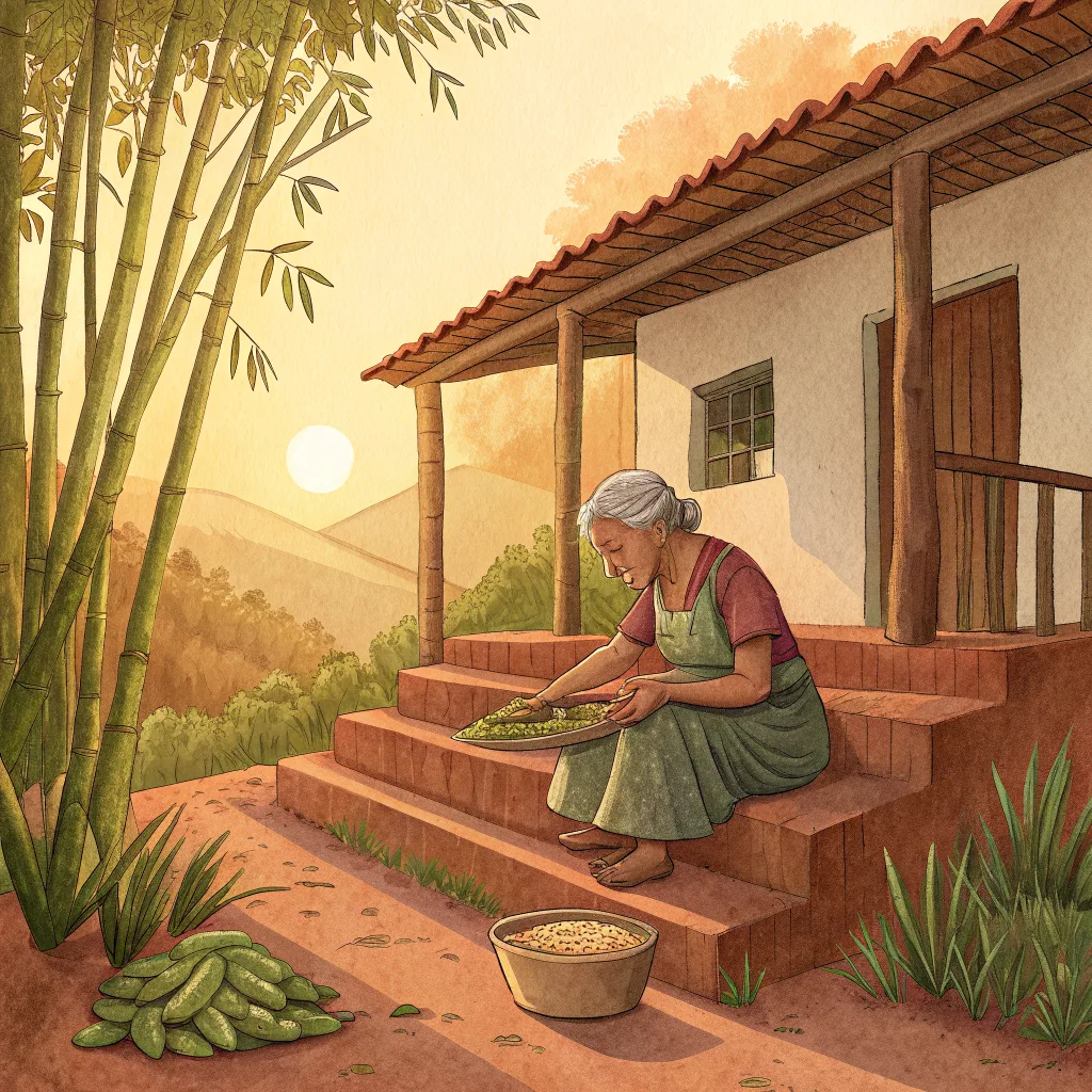 — Um moleque de uma perna só — disse a avó.