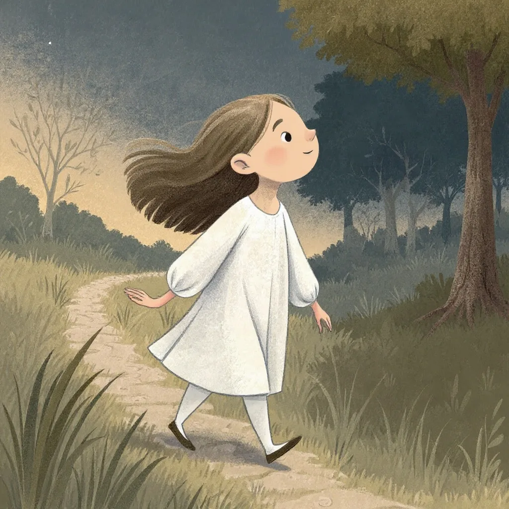 La niña pensó: la noche es oscura, nadie me ve, puedo dar también la camisa.