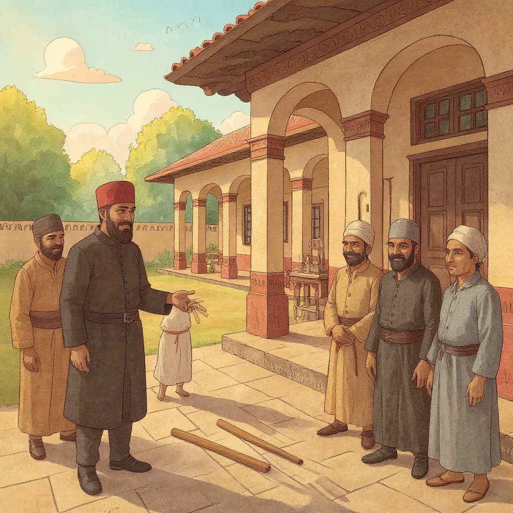 Birbal came to the house and had all six brought in, and he was perfectly friendly about it.