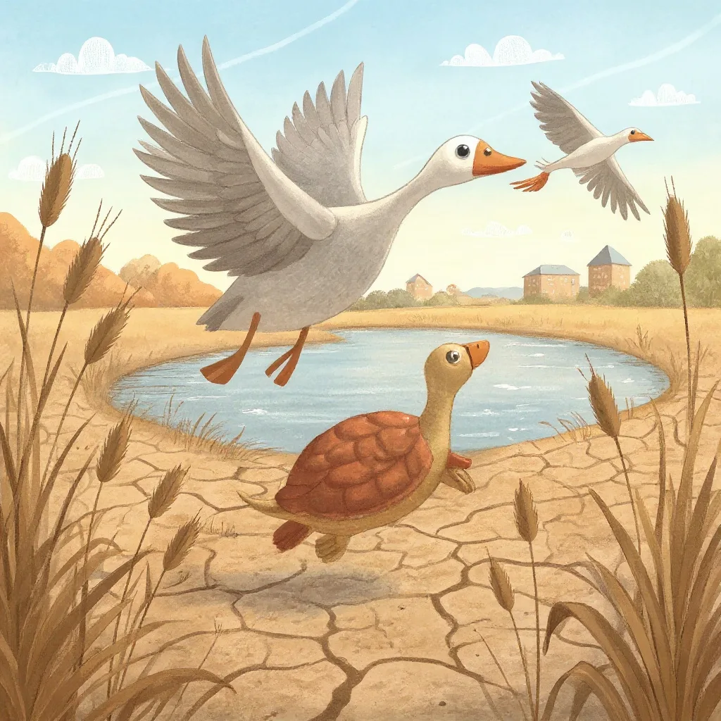 Two geese nested on that lake, and they were his friends, and the three of them spent every evening on the same flat rock.