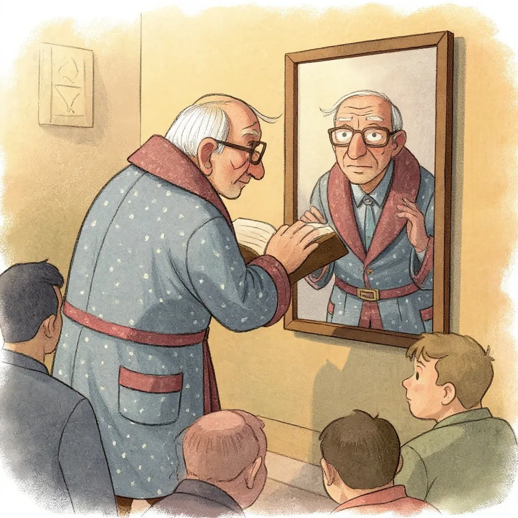 Znalazł! Są! Okazało się, Że je ma na własnym nosie.