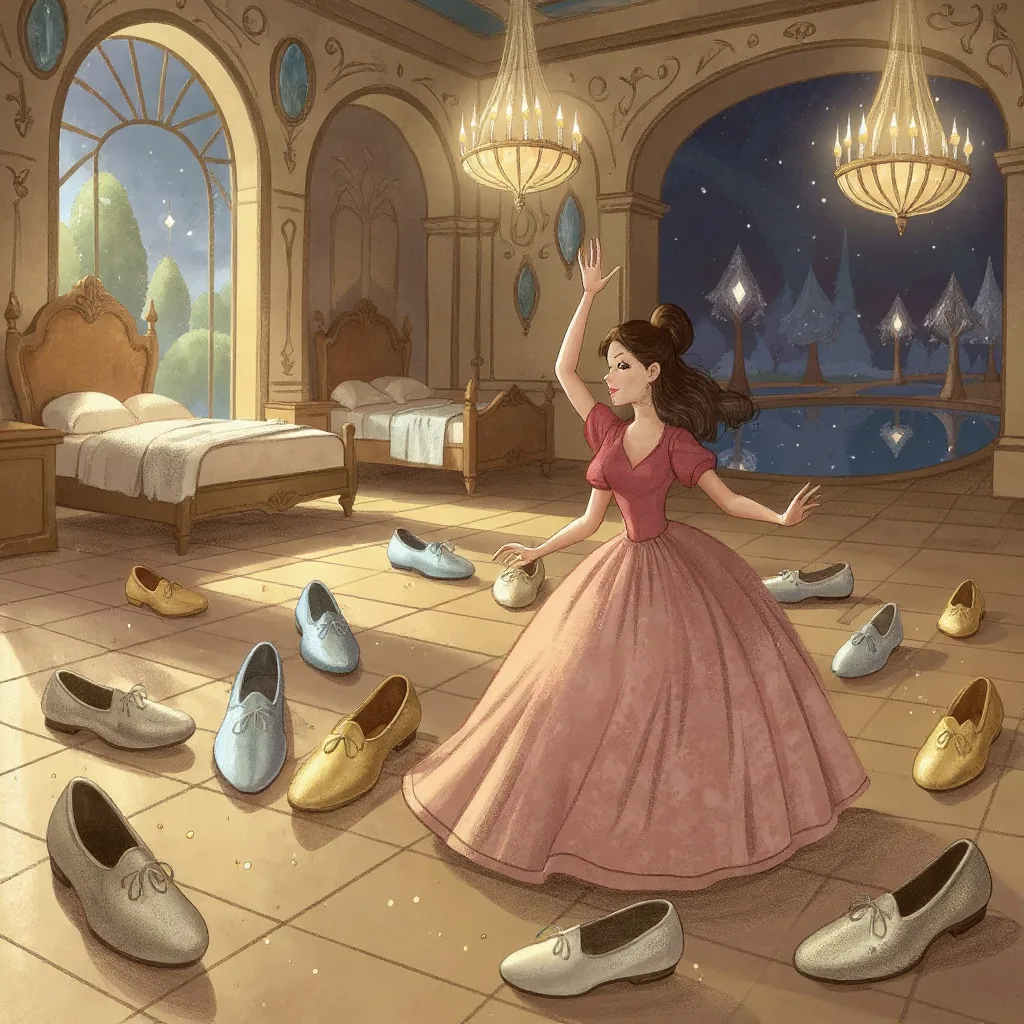 Un rey tenía doce hijas, y cada una de ellas era hermosa, y cada mañana sus doce pares de zapatos de baile estaban gastados…