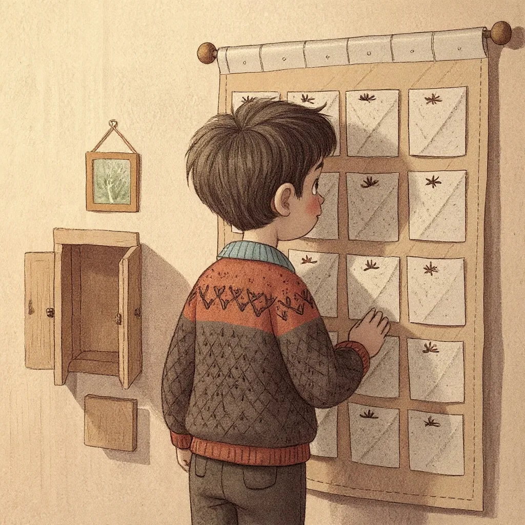 No dia vinte e quatro o calendário ficou vazio.