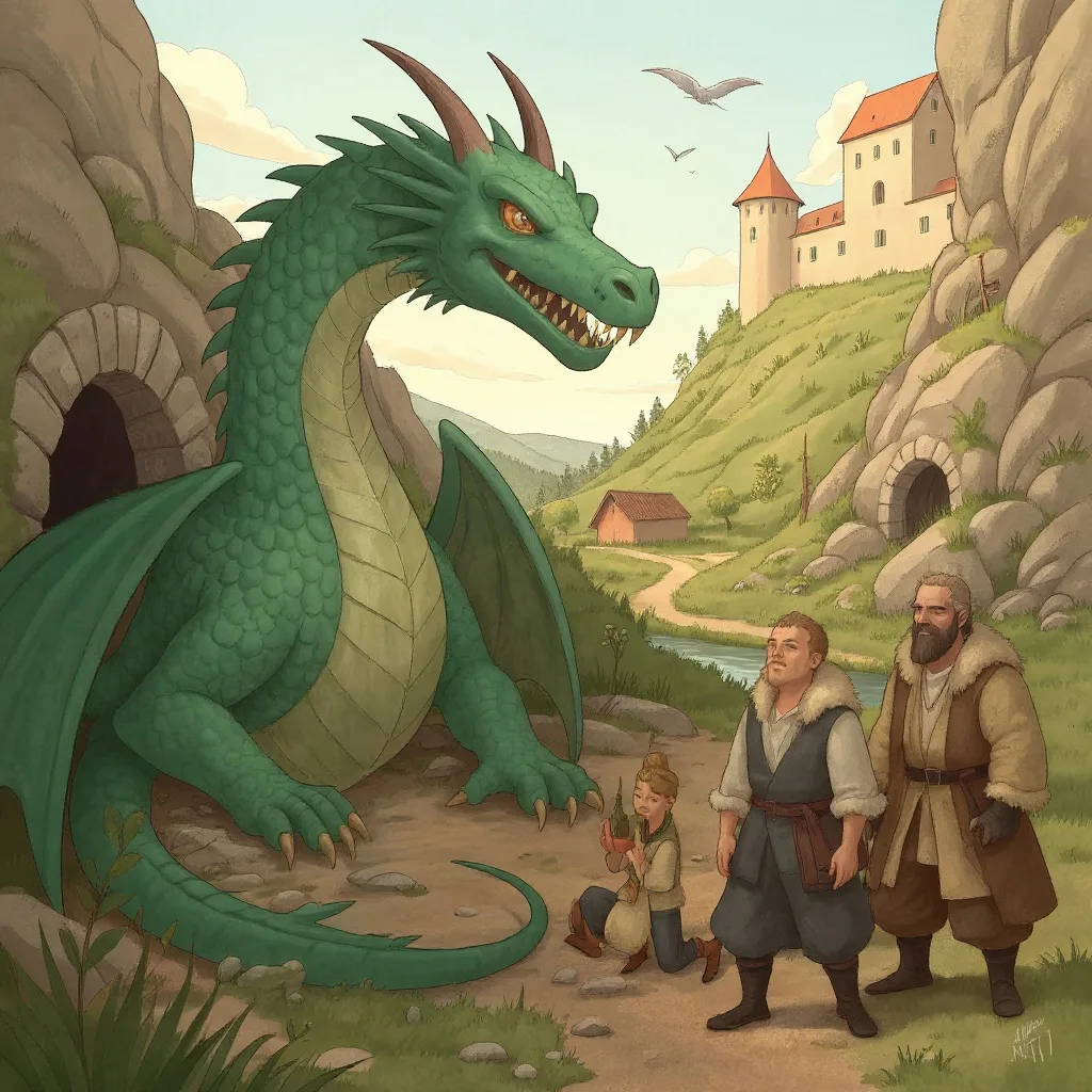 Aż pewnego dnia z jaskini wyszedł smok.
