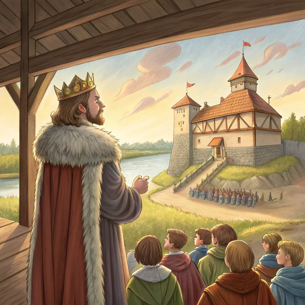 Król Krak zwołał radę.