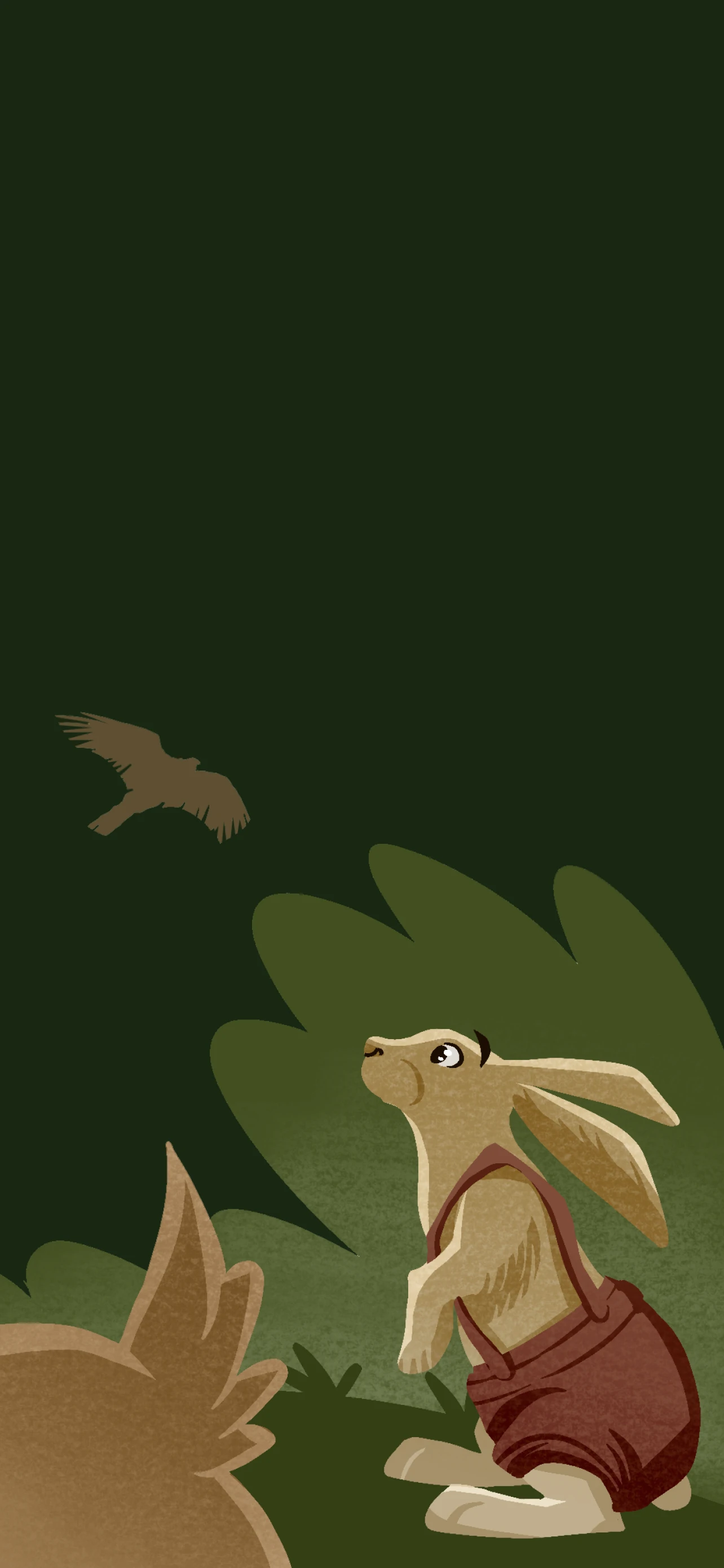Then one bright morning a frightened whisper went flitting from burrow to nest: a terrible hawk had been seen circling the…