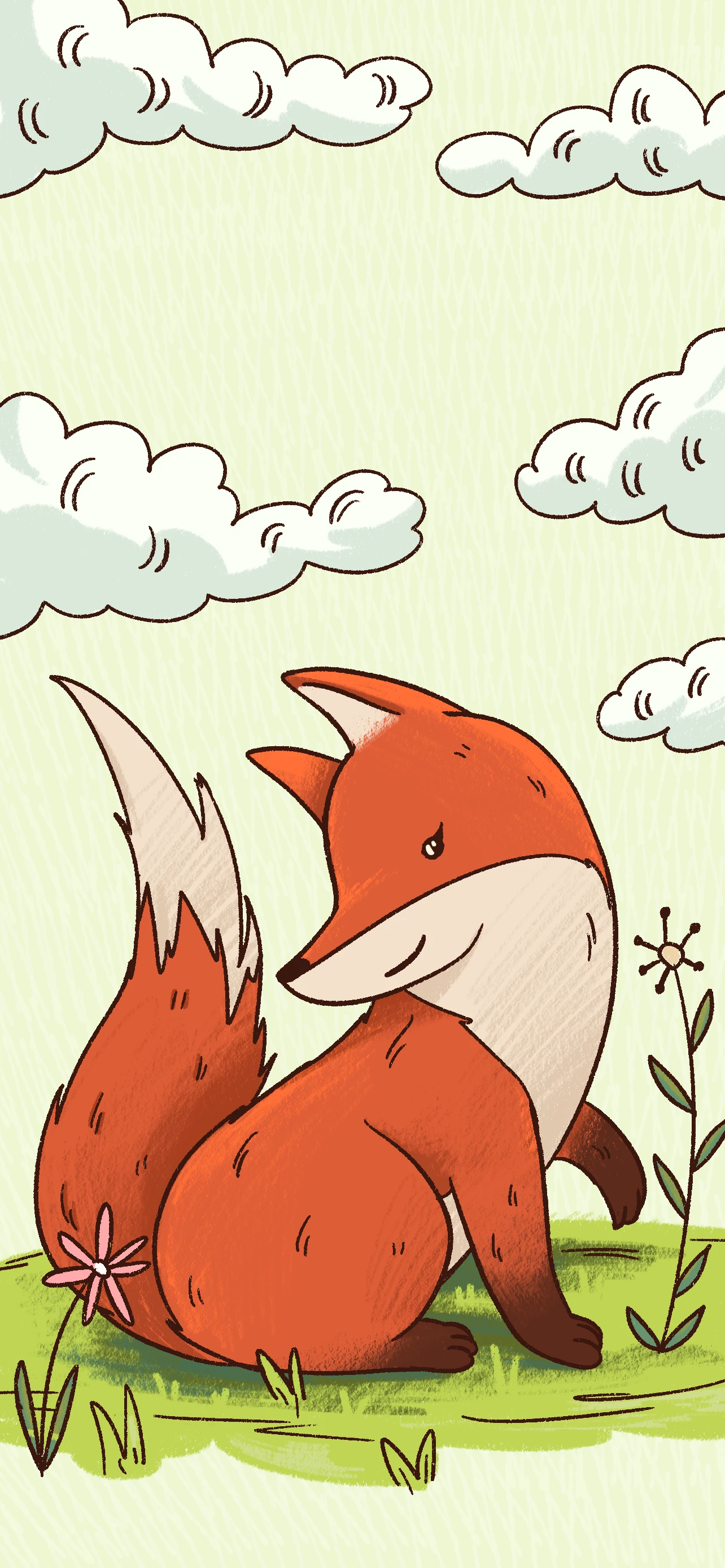 Deep in an enchanted forest lived a little fox named Fifi.